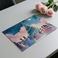 Dreamlike Winter Ball Mural Wallpaper — Watercolor Festive Scene Mural Wallpaper - room preview 03