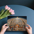 Panoramic Nativity Mural Wallpaper — A Grand Celestial Fresco Mural Wallpaper - room preview 03