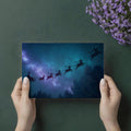 Cosmic Santa Sleigh Ride Mural Wallpaper — Magical Night Sky Mural Wallpaper - room preview 03