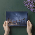 Midnight Sleigh Ride Mural Wallpaper — Festive Winter Landscape Mural Wallpaper - room preview 03