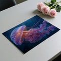 Luminous Jellyfish Deep Sea Mural Wallpaper — Ethereal Ocean Art Mural Wallpaper - room preview 03