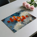 Clownfish and White Anemone Impasto Mural Wallpaper - room preview 03