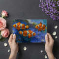 Impressionist Clownfish Mural Wallpaper — Vibrant Underwater Art Mural Wallpaper - room preview 03