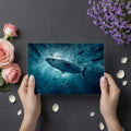 Tuna Vortex Underwater Mural Wallpaper — Realistic Aquatic Scene Mural Wallpaper - room preview 03