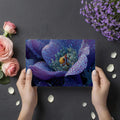 Anemone and Clownfish Macro Mural Wallpaper — Electric Violet Mural Wallpaper - room preview 03