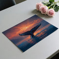 Sunset Whale Tail Mural Wallpaper — Dramatic Coastal Scene Mural Wallpaper - room preview 03