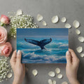 Humpback Whale Tail Mural Wallpaper — Dynamic Ocean Waves Mural Wallpaper - room preview 03