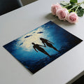 Deep Sea Couple Mural Wallpaper — Expressive Impasto Ocean Art Mural Wallpaper - room preview 03