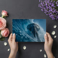 Elephant Surfing Barrel Wave Mural Wallpaper —Dynamic Marine Scene Mural Wallpaper - room preview 03