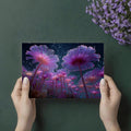 Bioluminescent Coral Garden Mural Wallpaper — Surreal Deep Sea Art Mural Wallpaper - room preview 03