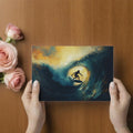 Golden Barrel Surf Mural Wallpaper — Dramatic Coastal Wall Art Mural Wallpaper - room preview 03