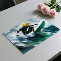 Anime Surfer Action Mural Wallpaper — High Energy Coastal Art Mural Wallpaper - room preview 03