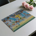 Watercolor Soccer Match Mural Wallpaper — Impressionist Sports Art Mural Wallpaper - room preview 03