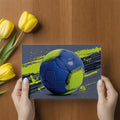 Neon Sports Ball Mural Wallpaper — High-Contrast Grunge Art Mural Wallpaper - room preview 03