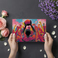 Triumphant Crowd Pop Art Mural Wallpaper — High Energy Sport Design Mural Wallpaper - room preview 03