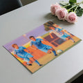 Impressionist Soccer Match Mural Wallpaper — Artistic Sport Scene Mural Wallpaper - room preview 03