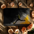 Dynamic Football Strike Mural Wallpaper — High Contrast Action Art Mural Wallpaper - room preview 03