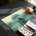Mystic Sailboat Mural Wallpaper — Ethereal Fog and Moon Design Mural Wallpaper - room preview 03