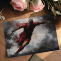 Dynamic Soccer Action Mural Wallpaper — Expressionist Athletic Art Mural Wallpaper - room preview 03