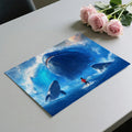 Ocean Giants Encounter Mural Wallpaper — Cinematic Fantasy Scene Mural Wallpaper - room preview 03