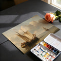 Dutch Golden Age Seascape Mural Wallpaper — Oil Painting Aesthetic Mural Wallpaper - room preview 03
