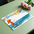 Child Painting Rainbow Mural Wallpaper — Whimsical Artistic Scene Mural Wallpaper - room preview 03
