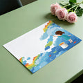Rainbow Cloud Painter Mural Wallpaper — Whimsical Children's Art Mural Wallpaper - room preview 03