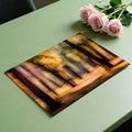 Autumn Forest Motion Blur Mural Wallpaper — Ethereal Woodland Art Mural Wallpaper - room preview 03