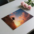 Climber Sunset Oil Painting Mural Wallpaper — Impressionist Adventure Mural Wallpaper - room preview 03