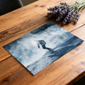 Snowboarder Silhouette Mural Wallpaper — Moody Watercolor Alpine Art Mural Wallpaper - room preview 03