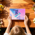 Pixel Mosaic Snowboarder Mural Wallpaper — Vibrant Abstract Action Mural Wallpaper - room preview 03