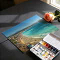 French Riviera Coastline Mural Wallpaper — Vibrant Beach Panorama Mural Wallpaper - room preview 03