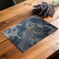 Lone Kayaker Oil Painting Mural Wallpaper — Expressive Water Swirls Mural Wallpaper - room preview 03