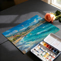 French Riviera Watersports Mural Wallpaper — Impressionistic Coastal Mural Wallpaper - room preview 03