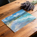 Mediterranean Coastal Windsurfing Mural Wallpaper — Impressionist Art Mural Wallpaper - room preview 03