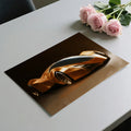 Copper Hypercar Oil Painting Mural Wallpaper — Sleek Modern Art Mural Wallpaper - room preview 03
