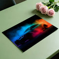 Neon Pixel Smoke Sports Car Mural Wallpaper — High-Octane Digital Mural Wallpaper - room preview 03