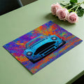 Abstract Sports Car Splatter Mural Wallpaper — Vibrant Pop Art Mural Wallpaper - room preview 03