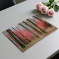 Abstract Autumn Forest Mural Wallpaper — Impressionistic Woodland Mural Wallpaper - room preview 03