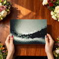 Monochromatic Mosaic Mural Wallpaper — Abstract Geometric Motion Mural Wallpaper - room preview 03