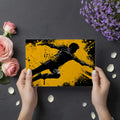 Urban Acrobat Action Silhouette Mural Wallpaper — Splatter Art Mural Wallpaper - room preview 03