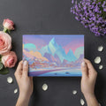 Arctic Christmas Village Mural Wallpaper — Whimsical Winter Scene Mural Wallpaper - room preview 03