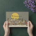 Christmas Town Sketch Mural Wallpaper — Whimsical Storybook Scene Mural Wallpaper - room preview 03