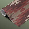 Southwest Geometric Diamond Mural Wallpaper — Earthy Tribal Motif Mural Wallpaper - room preview 03