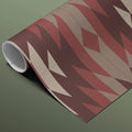 Southwestern Geometric Mural Wallpaper — Earthy Tribal Motif Mural Wallpaper - room preview 03