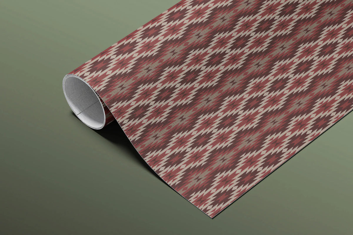Traditional Knit Diamond Mural Wallpaper — Cozy Textile Print Mural Wallpaper - room preview 03