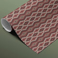 Traditional Knit Diamond Mural Wallpaper — Cozy Textile Print Mural Wallpaper - room preview 03