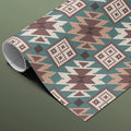 Geometric Houndstooth Mural Wallpaper — Woven Pattern Design Mural Wallpaper - room preview 03