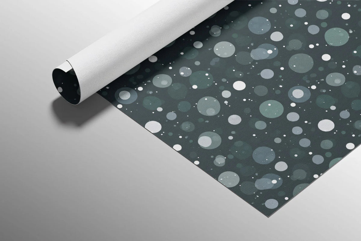 Cosmic Dot Abstract Mural Wallpaper — Moody Teal Night Sky Pattern Mural Wallpaper - room preview 03