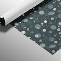 Cosmic Dot Abstract Mural Wallpaper — Moody Teal Night Sky Pattern Mural Wallpaper - room preview 03